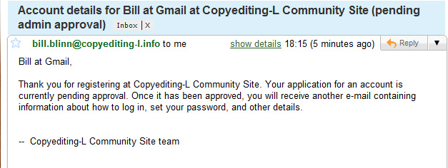 You will receive an e-mail.