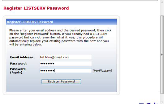 Obtaining a password