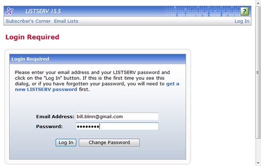 Obtaining a password